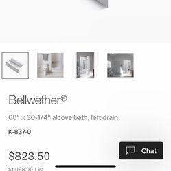 Kohler Bathtub  (cast Iron)