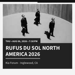 Rufus Du Sol LA (7/6 Thurs GA Floor)