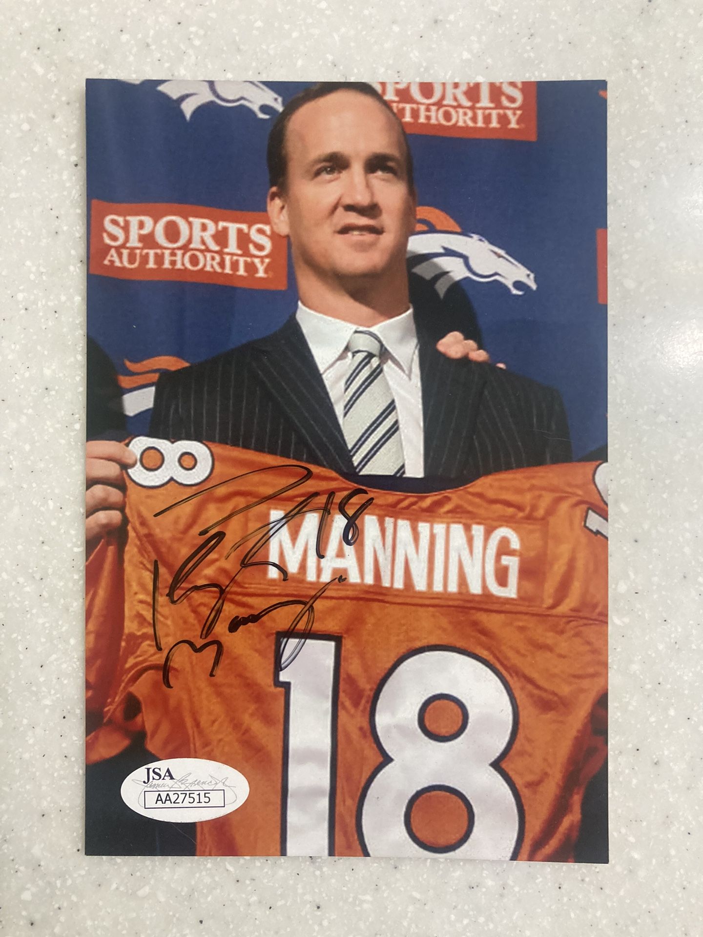 Payton Manning Signed Photo