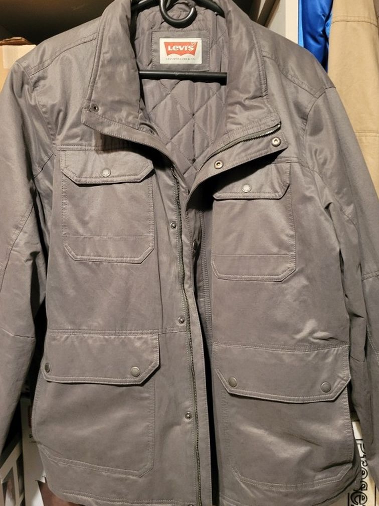 Levis Mens Jacket XL Gray