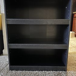 3 Shelf Bookshelf With Adjustable Shelves 