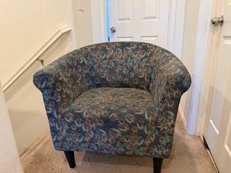 Peacock accent chair