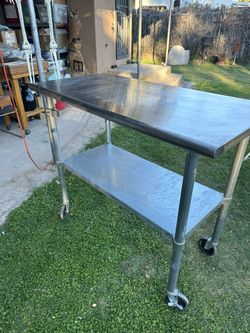 Stainless Food Prep Table, 2’x4’, 40 “ Tall