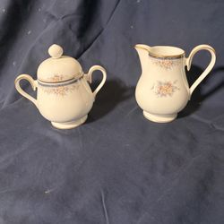 Noritake Ontario - Creamer & Sugar Bowl w/Lid