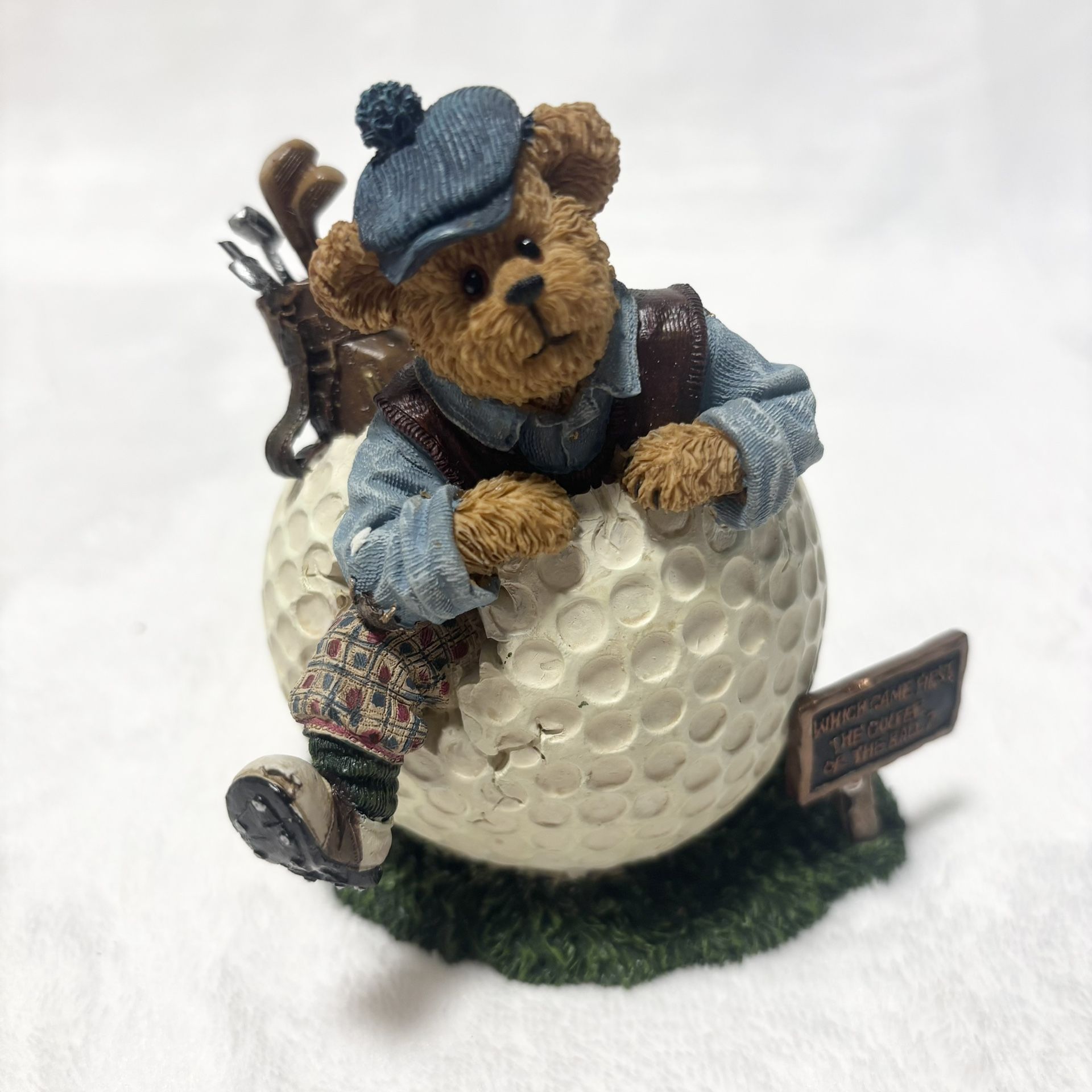 Boyds Bears Golf Figurine – “Wilson Puttenstuff” with Box (2006)