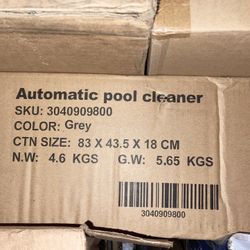 New in box automatic pool cleaner Gray 