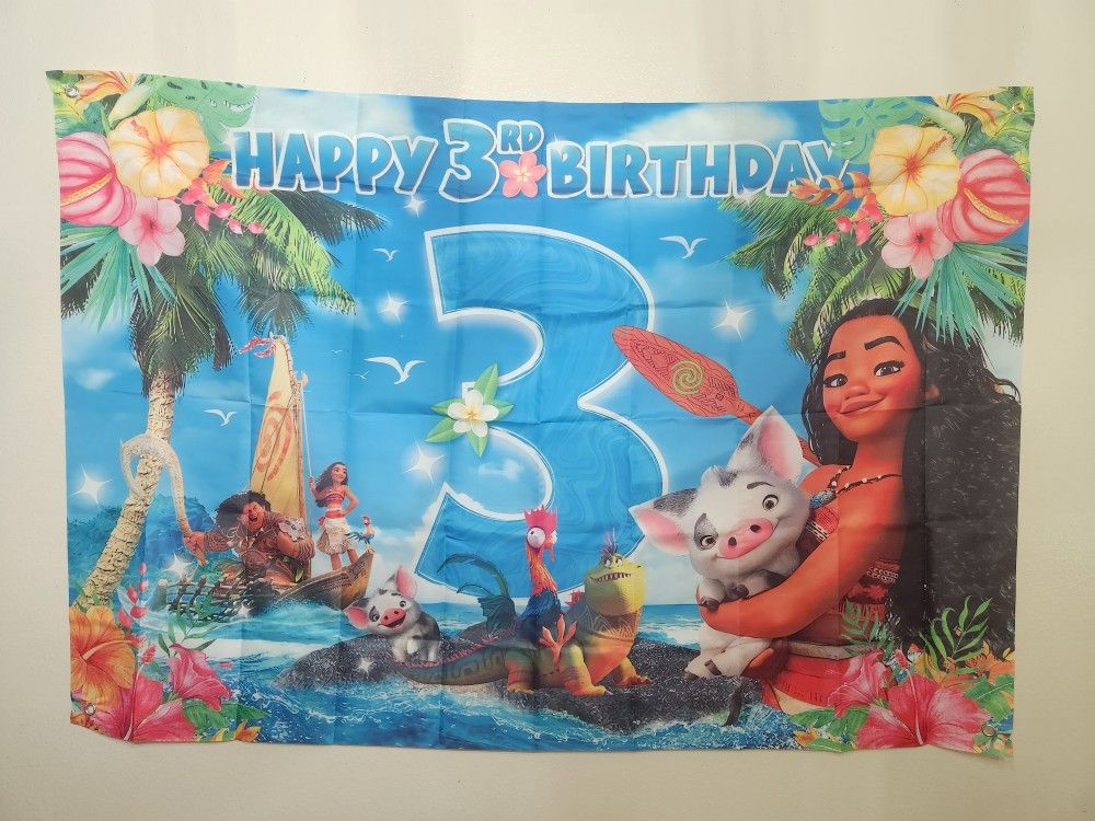 Moana 3rd birthday $12