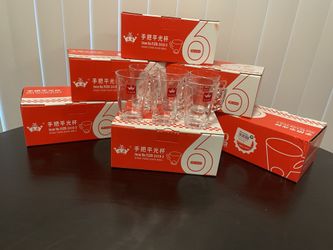 Glass Cup color box 6pcs