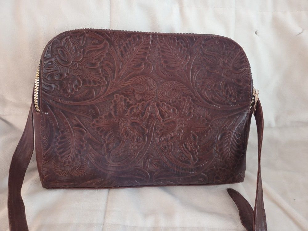 Tooled Leather Bag