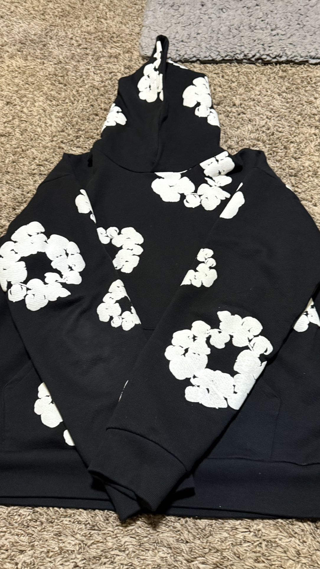 denim tears flower hoodie