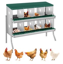 **NEW**8-Hole Double-Tier Chicken Nesting Box
