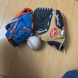 Children Baseball Gloves $15