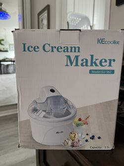 Ice Cream Maker, $15.00.