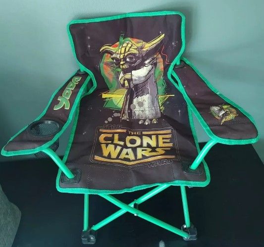 Star Wars: Clone Wars Yoda Kids Toddler Folding Outdoor Camping Chair 