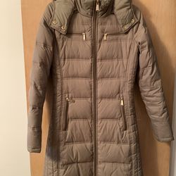 Women’s Coat Jacket - by Michael Kors Size XSmall with attached hood and down filled
