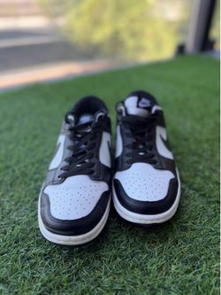 Nike Dunk Low GS Panda White Black Leather Sneakers Youth Size 8Y