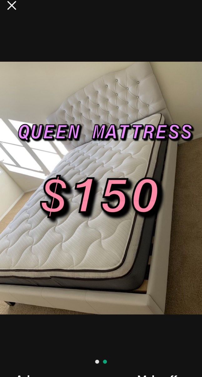 BRAND NEW PILLOW TOP MATTRESSES ✅ COLCHONES NUEVOS PILLOW TOP 💯‼️ QUEEN SIZE $150 ❌ $210 With Box Spring FULL SIZE $140❌ $200 With Box Spring💥