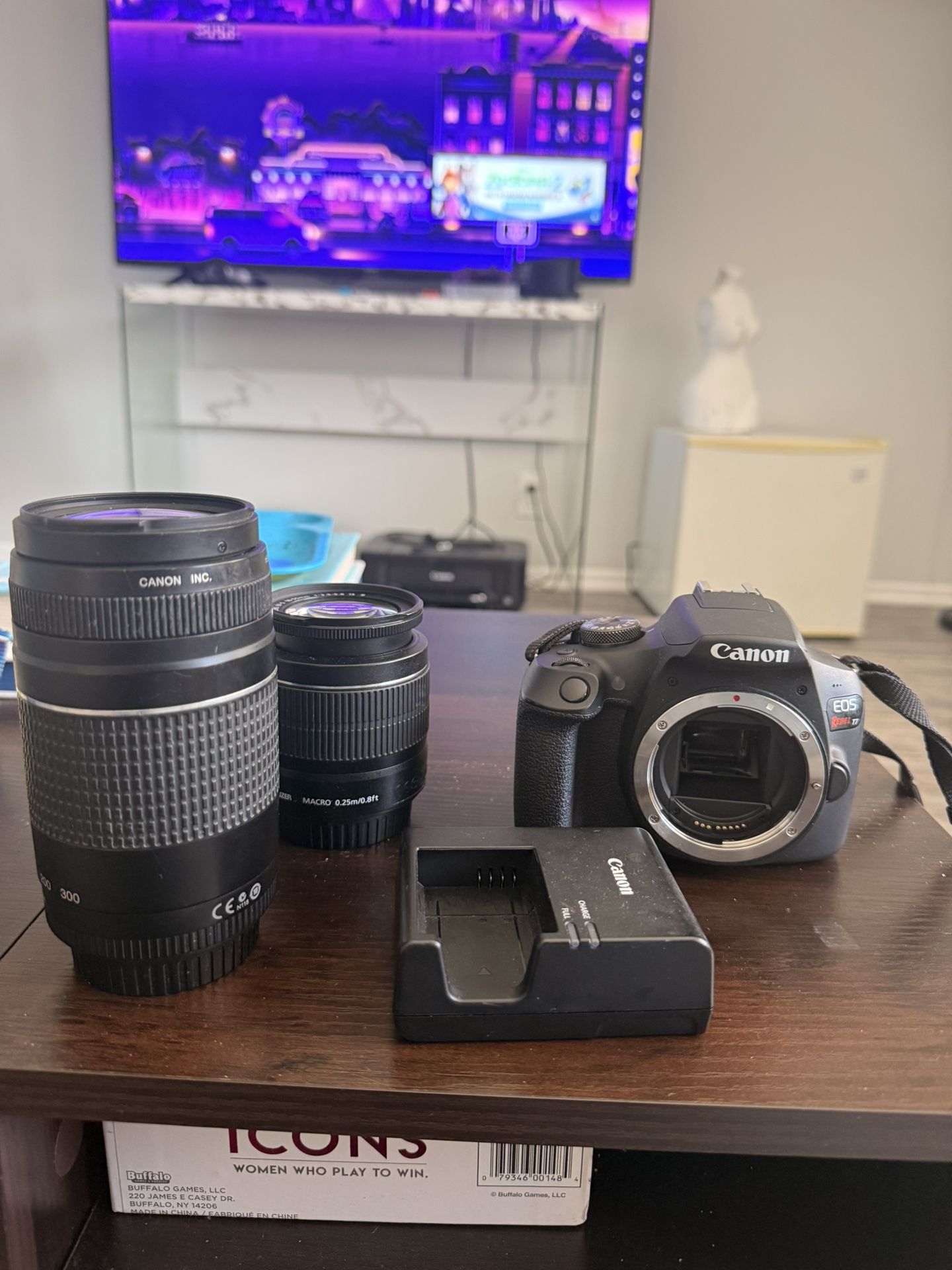 Canon Rebel T7 With 2 Lenses