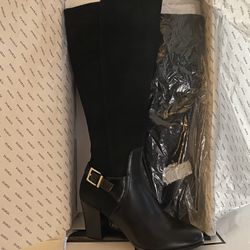 Women’s Knee High Boot 7.5 WC Black 
