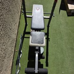 Weight Bench And Weights 