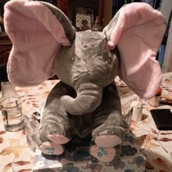 Kids Toy Plush Elephant With Flapping Ears And Singing 
