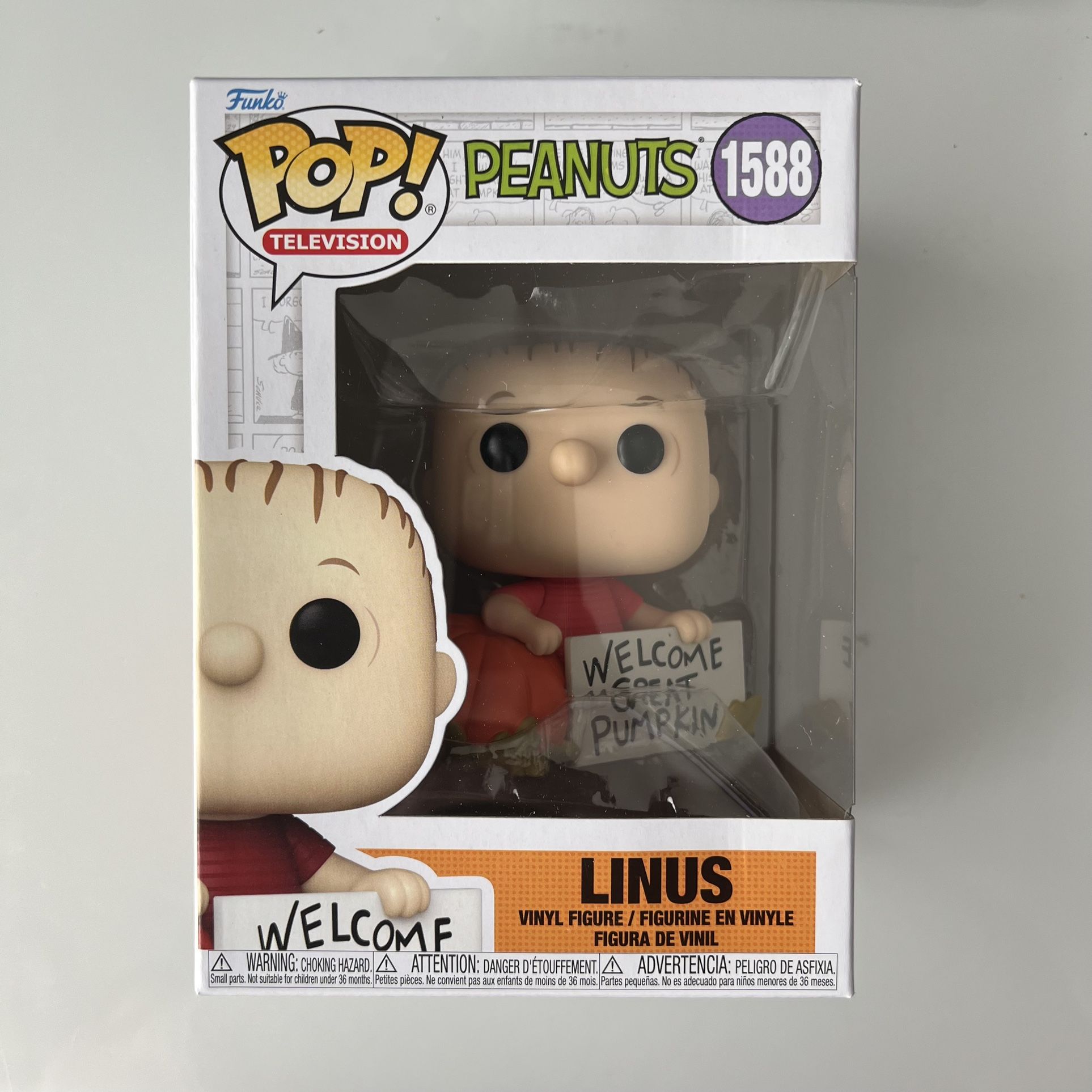 Peanuts, Linus 1588 Funko Pop the great pumpkin