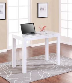 white desk