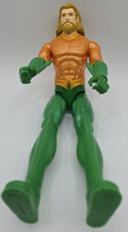 Aquaman 12” Action Figure DC Comics Green & Gold Justice League