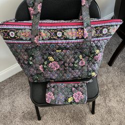 A D Sutton Tote Bag W/ Clutch/ Purse
