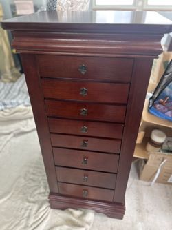 Powell Jewelry Armoire: Dark Cherry