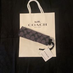Brand New Coach UV Signature Mini Umbrella Black