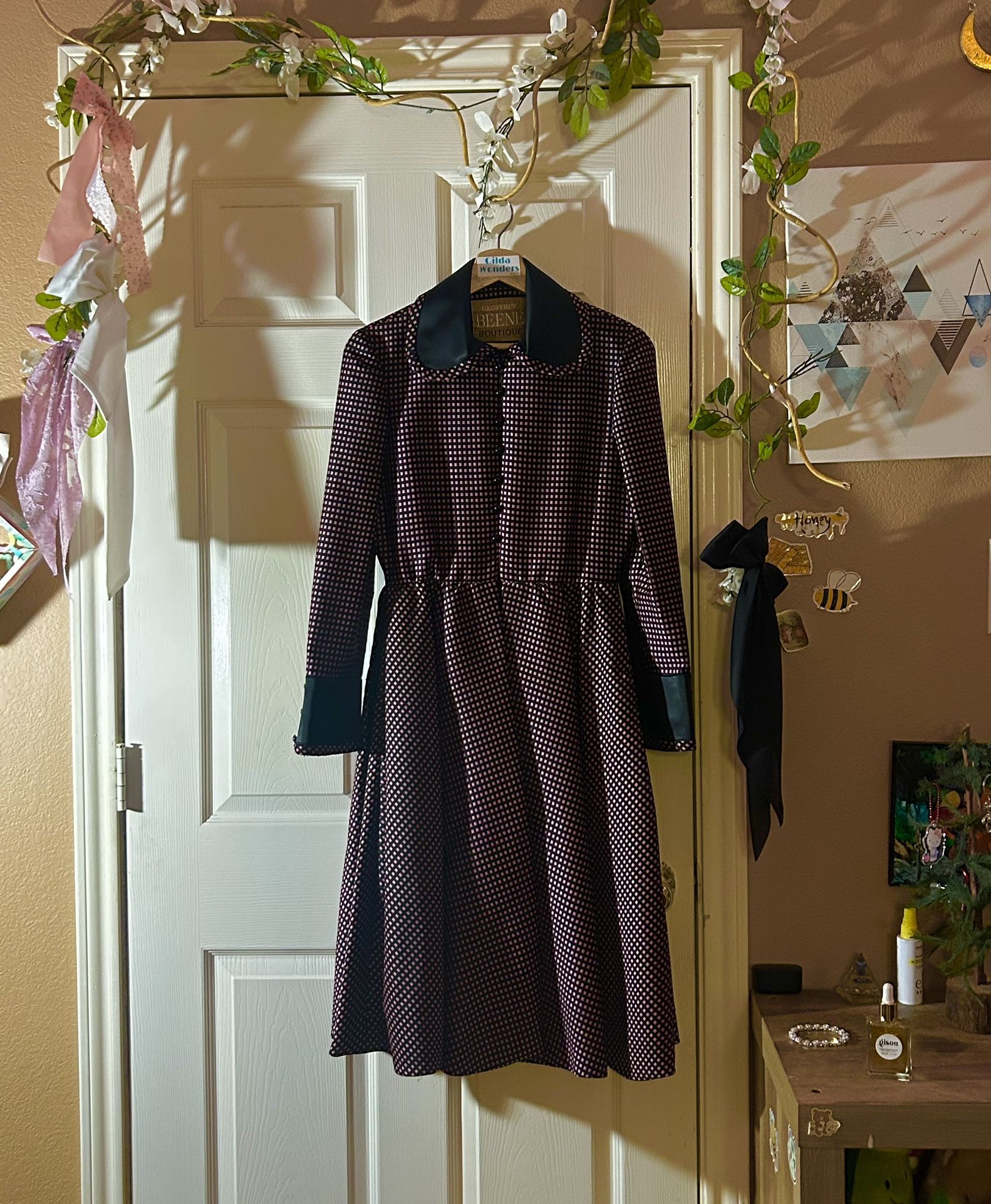 Geoffrey Beene Boutique Silk Dress 1960s (Belt Included)