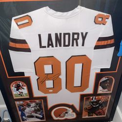 Jarvis Landry Signed And Framed Jersey 