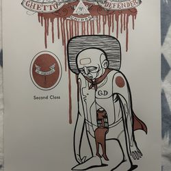 DOZE GREEN - Art Unframed. Please Look At All The Images.