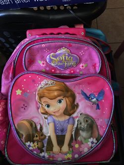 Sophia the 1st rolling back pack