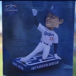 SHOHEI OHTANI BATTING 50/50 BOBBLEHEAD #1 LOS ANGELES DODGERS  SGA
