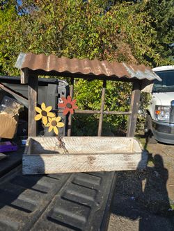 Rustic Window Flower Planter Garden Decor