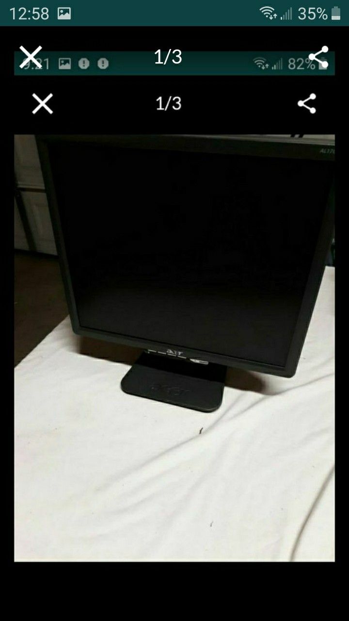 Acer 17 inch lcd monitor