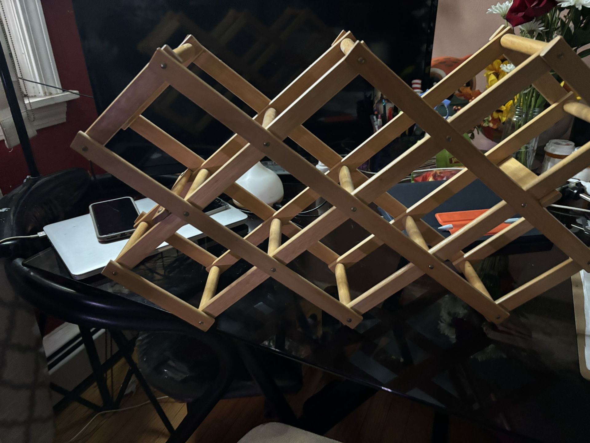 Wooden Wine Rack- Easy To Fold