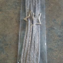 38MM Women's Fashion Silver And Gold Beaded Bling Bracelet Magnetic Closure Star