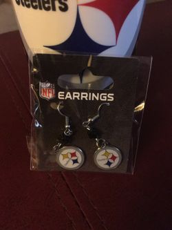 Pittsburgh Steelers/New England Patriots earrings
