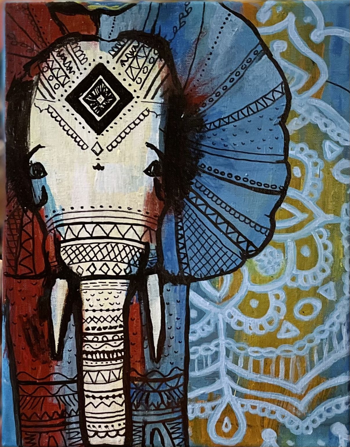Elephant Painting  