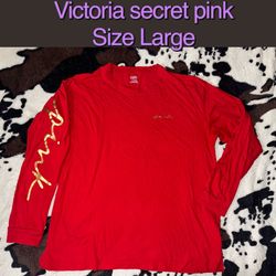 Victoria Secret Pink Long Sleeve Size Large 