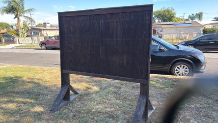 Wooden backdrop