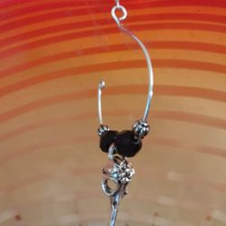 Raven Skull Dangle Earrings