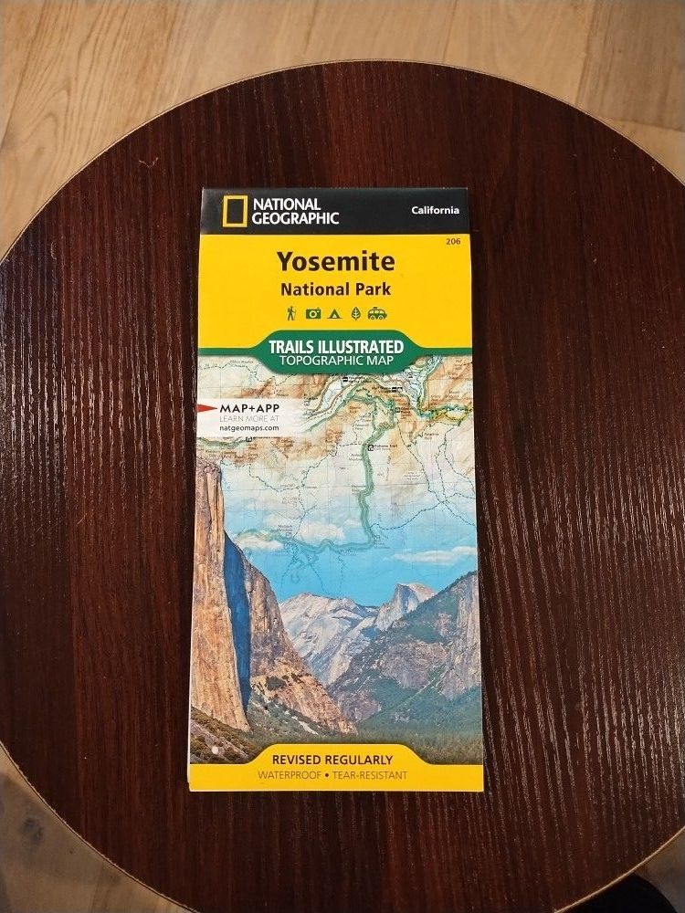 Yosemite National Geographic Map 2024