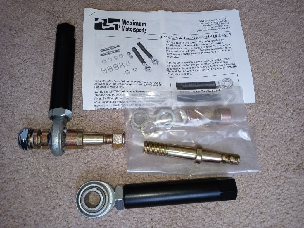 Maximum Motorsports Foxbody Mustang tie rod ends MMTR-2