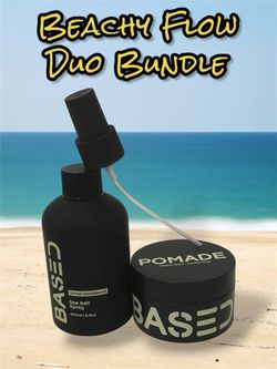BASED BODYWORKS Beachy Flow Duo Hair Styling Set Volume Texture Matte Vegan