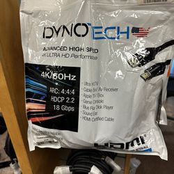DynoTech HDMI Cable with Ethernet & HDR Compatibility – Model 310033/310092