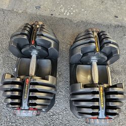 Pair Of Bowflex Dumbbells 90lbs Each 